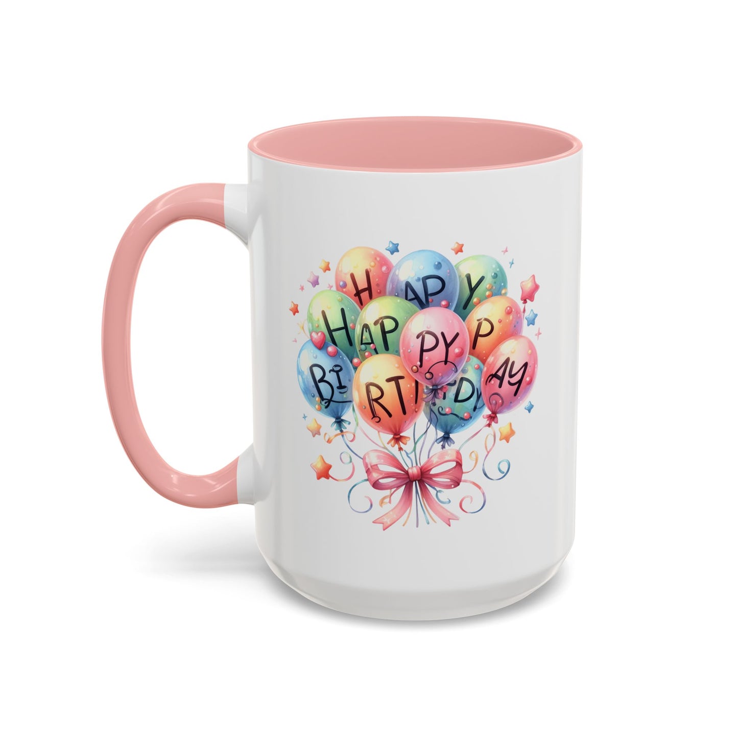 Birthday Mug - Happy Birthday Balloons