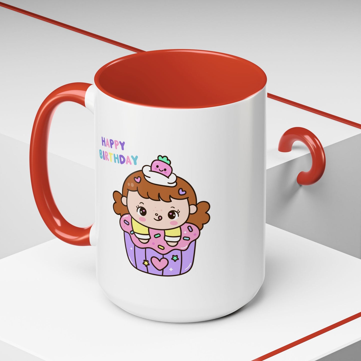 Birthday Mug - Cute Girl Cupcake