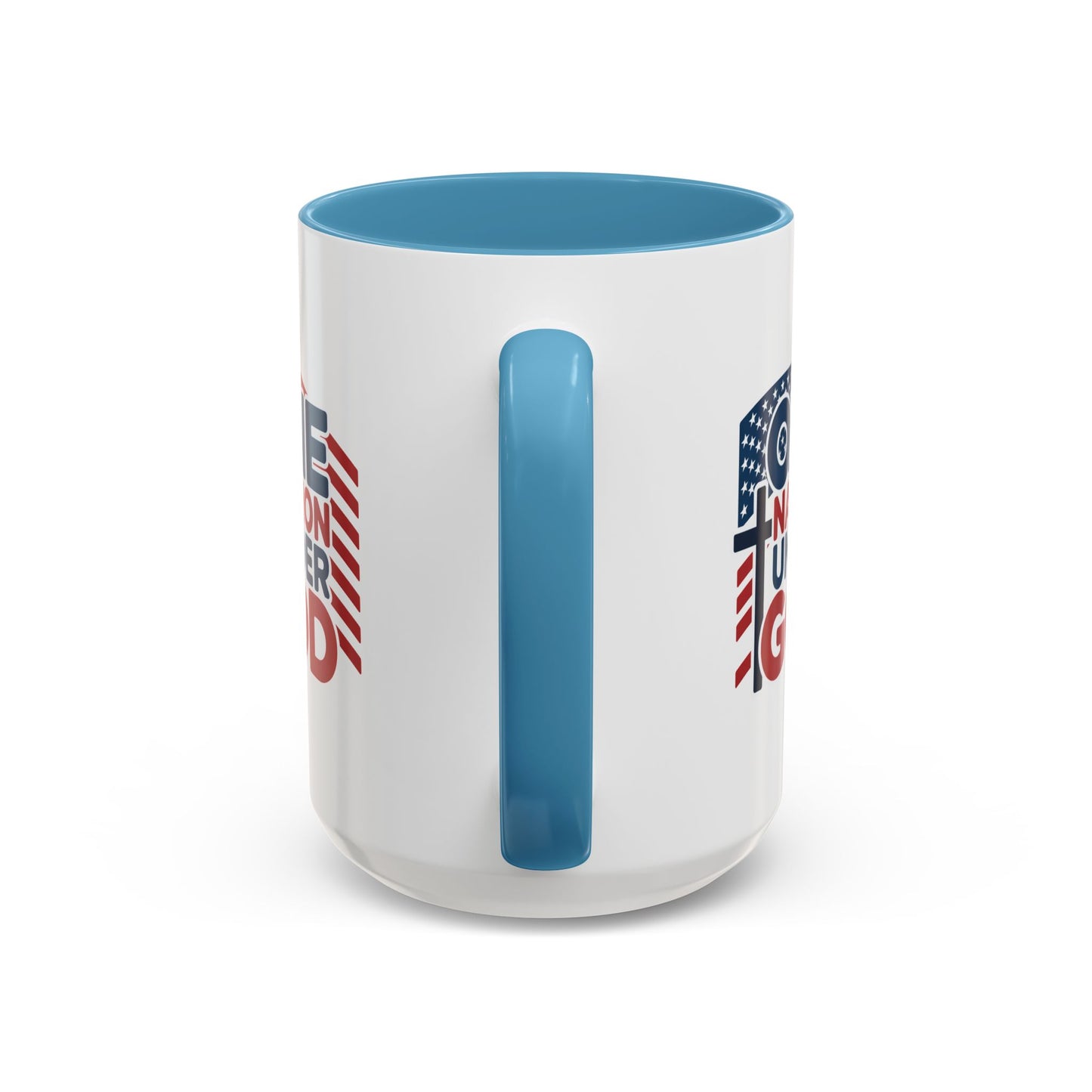 Religious Mug - One Nation Flag Cross