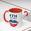 4th of July Mug - Happy 4th of July Flag Lips