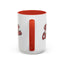 Christmas Mug - Merry Christmas Red & Black Baseball Text