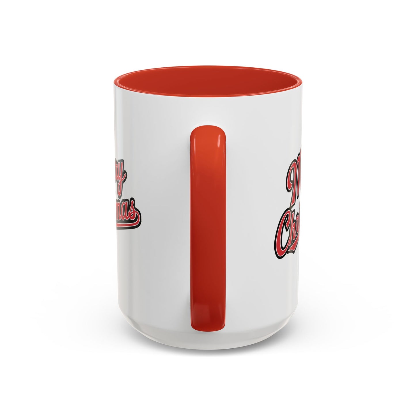 Christmas Mug - Merry Christmas Red & Black Baseball Text