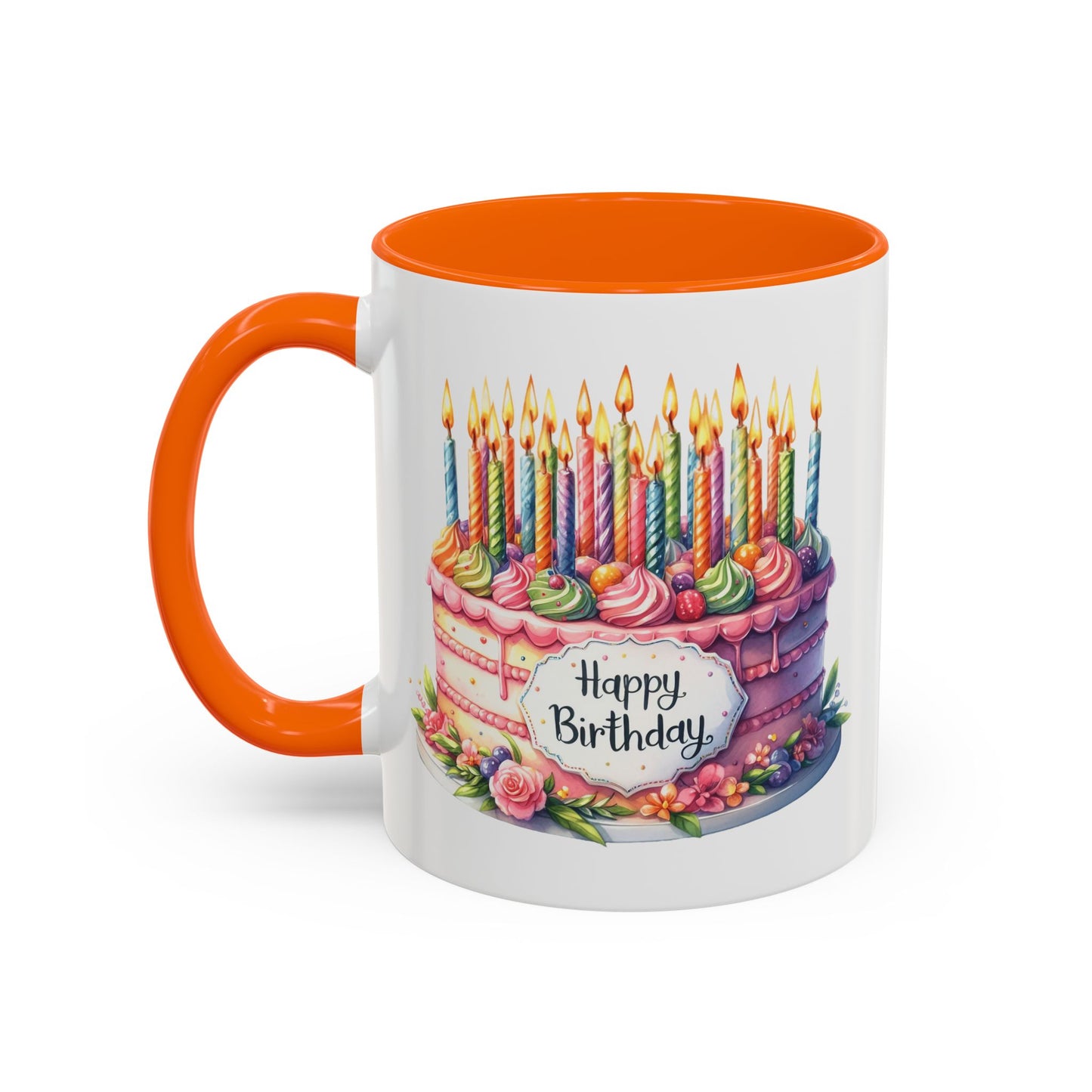 Birthday Mug - Happy Birthday Large Cake With...