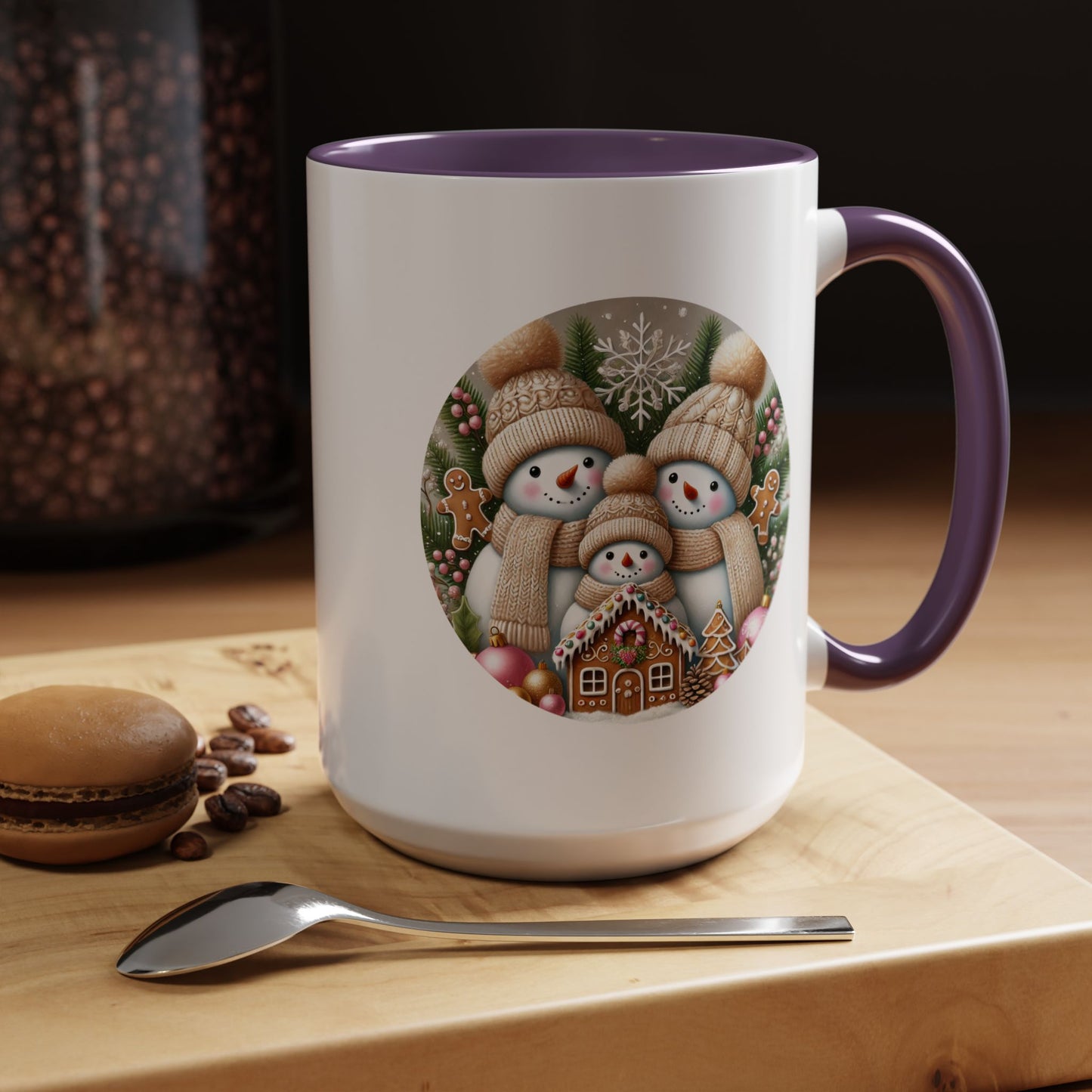 Christmas Mug - Gingerbread Snowman Family