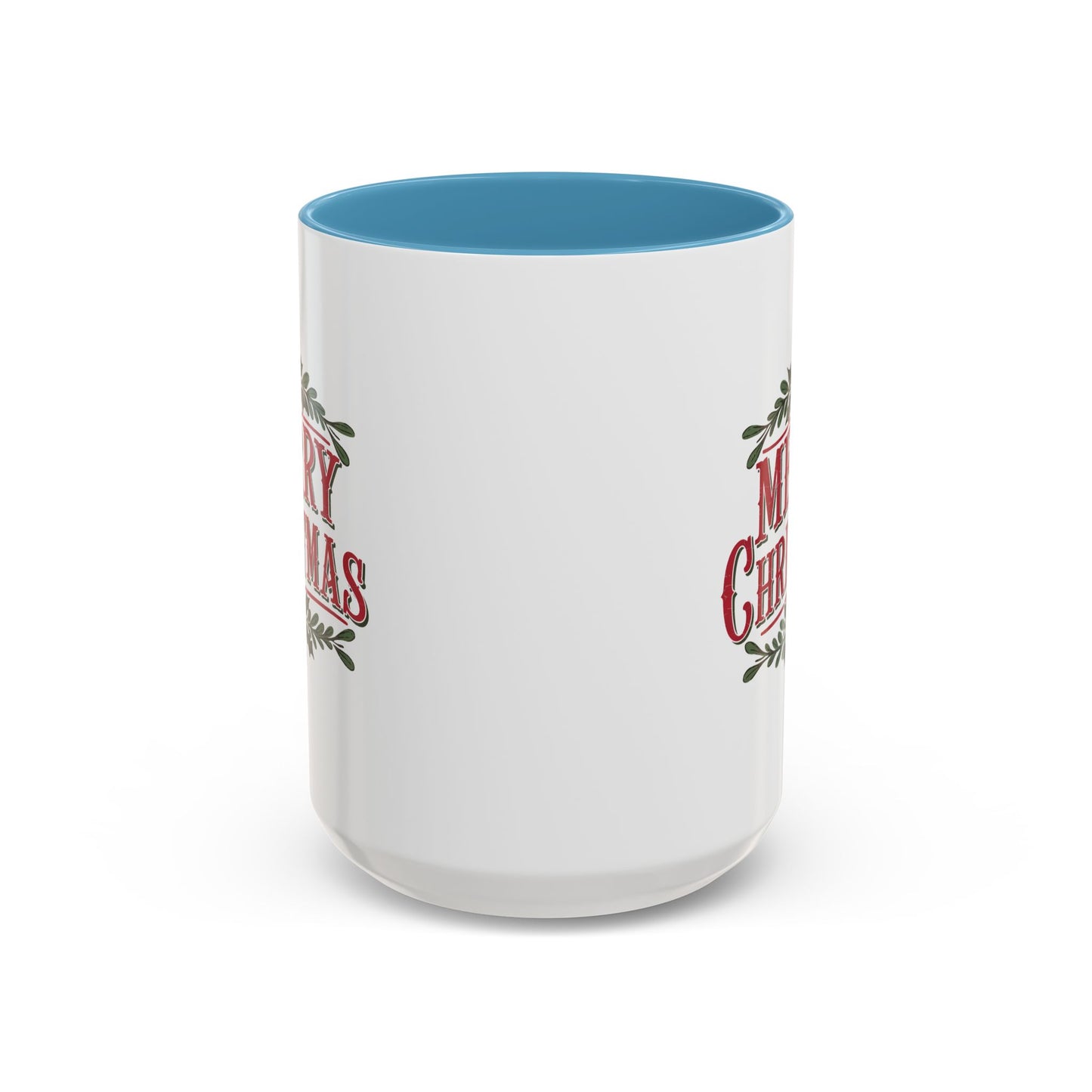 Christmas Mug - Merry Christmas Maroon Text Ornament Decorations
