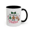 Christmas Mug - We Wish You a Merry Christmas Black & Red Text Cookies & Candy