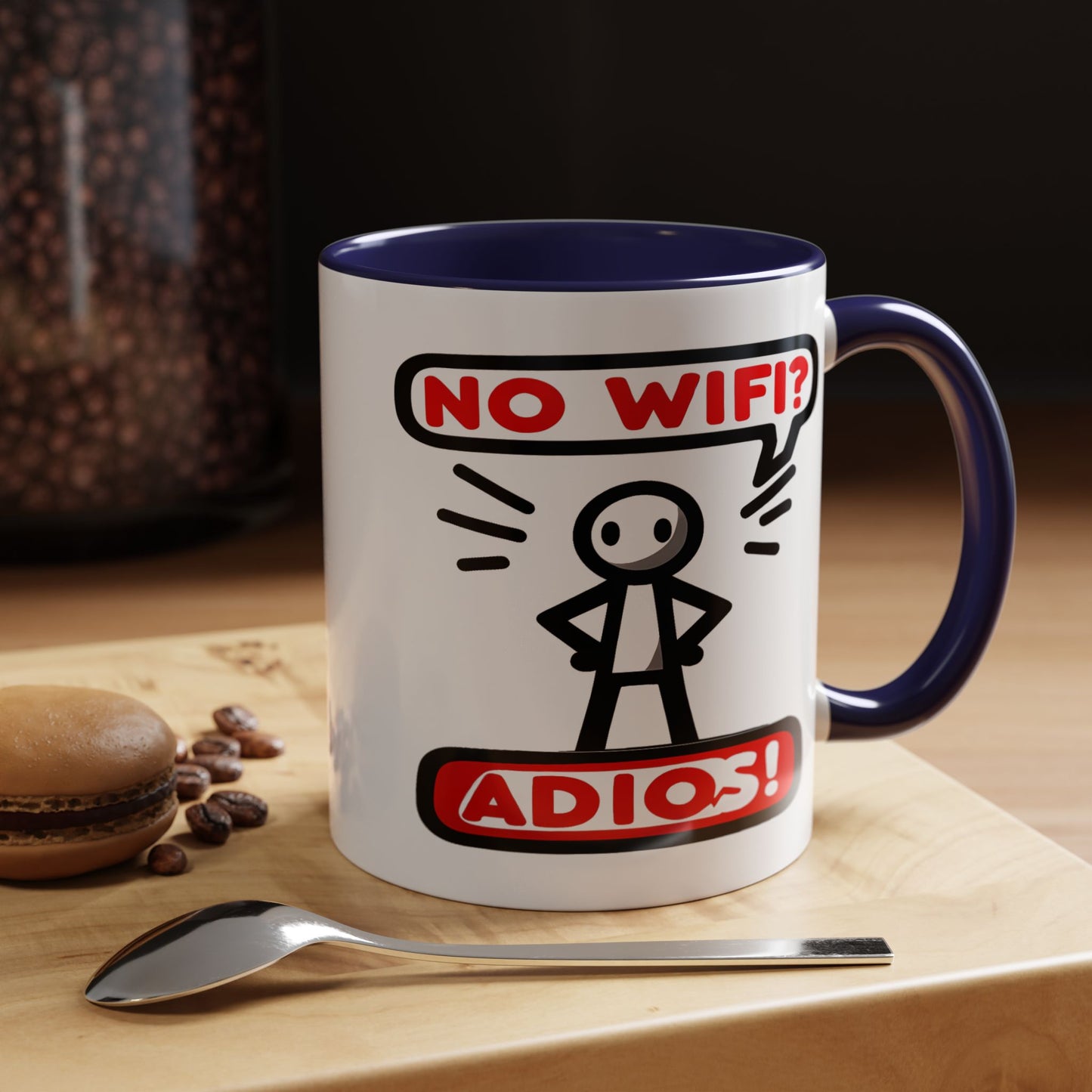 Humor Mug - No Wifi? Adios!