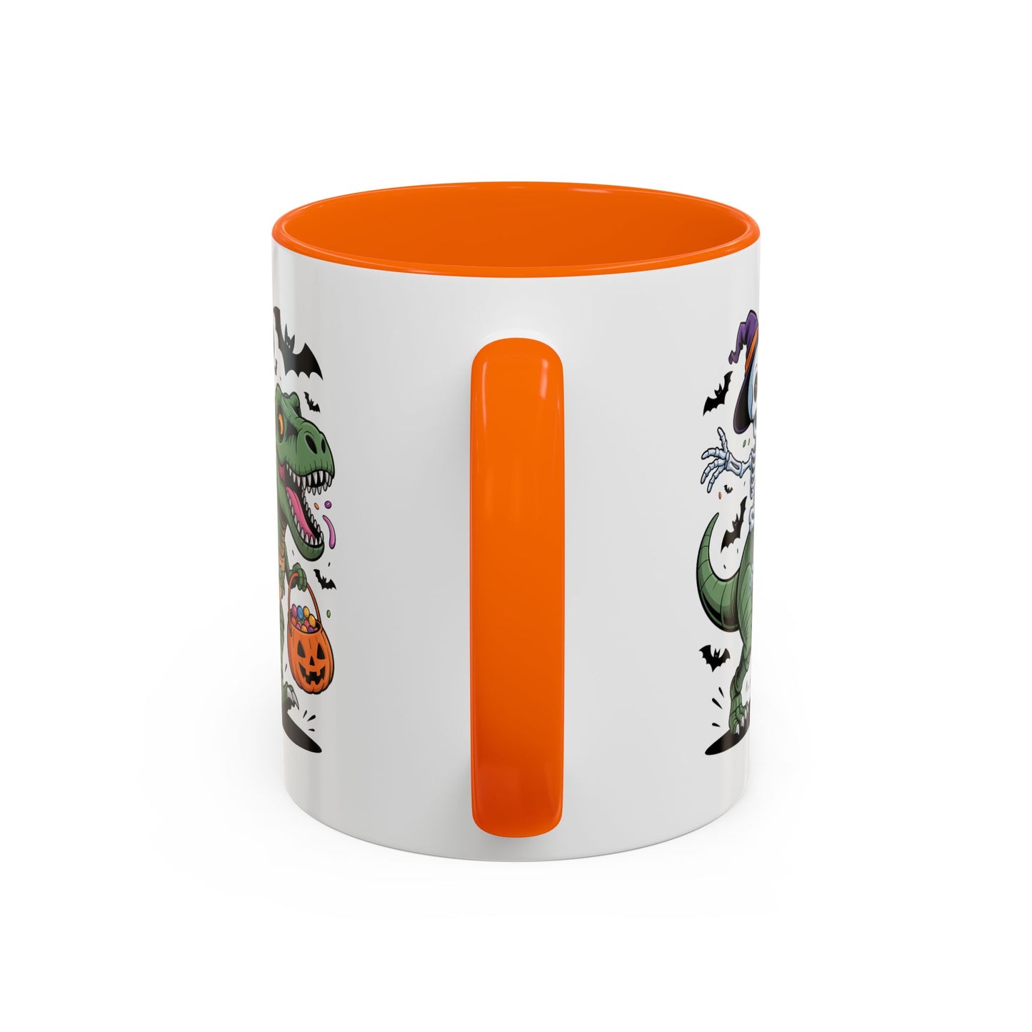Halloween Mug - Skeleton Riding Dinosaur