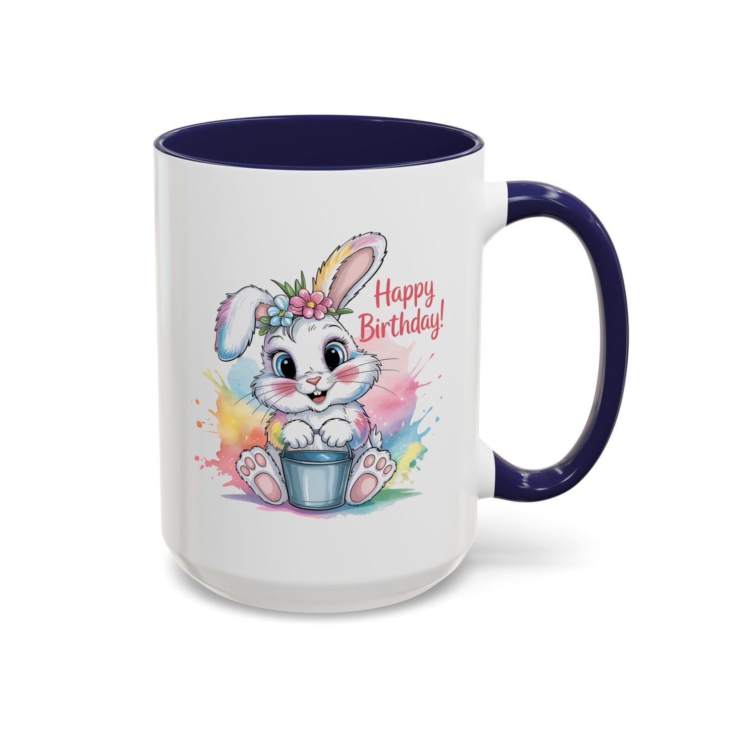 Birthday Mug - Happy Birthday Cute Bunny