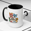 Christmas Mug - Merry Christmas Black Text Mouse Dog Cat Bird