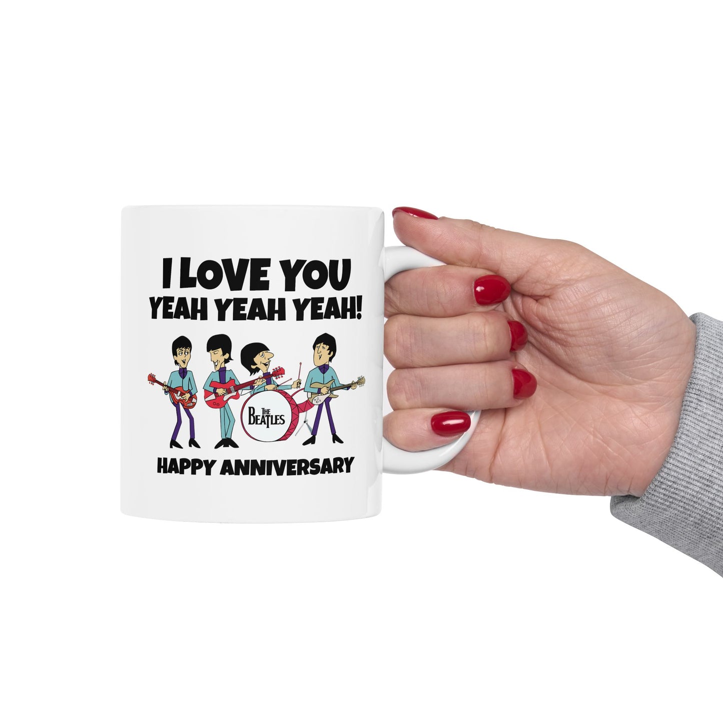 Anniversary Mug - I Love You Yeah Yeah Yeah