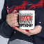 Birthday Mug - Happy Birthday Red White & Black Text