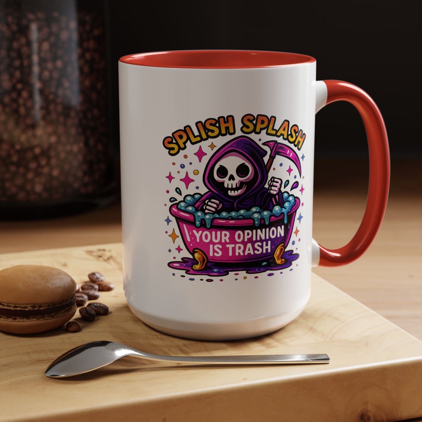 Humor Mug - Splish Splash Your Opinion is Trash