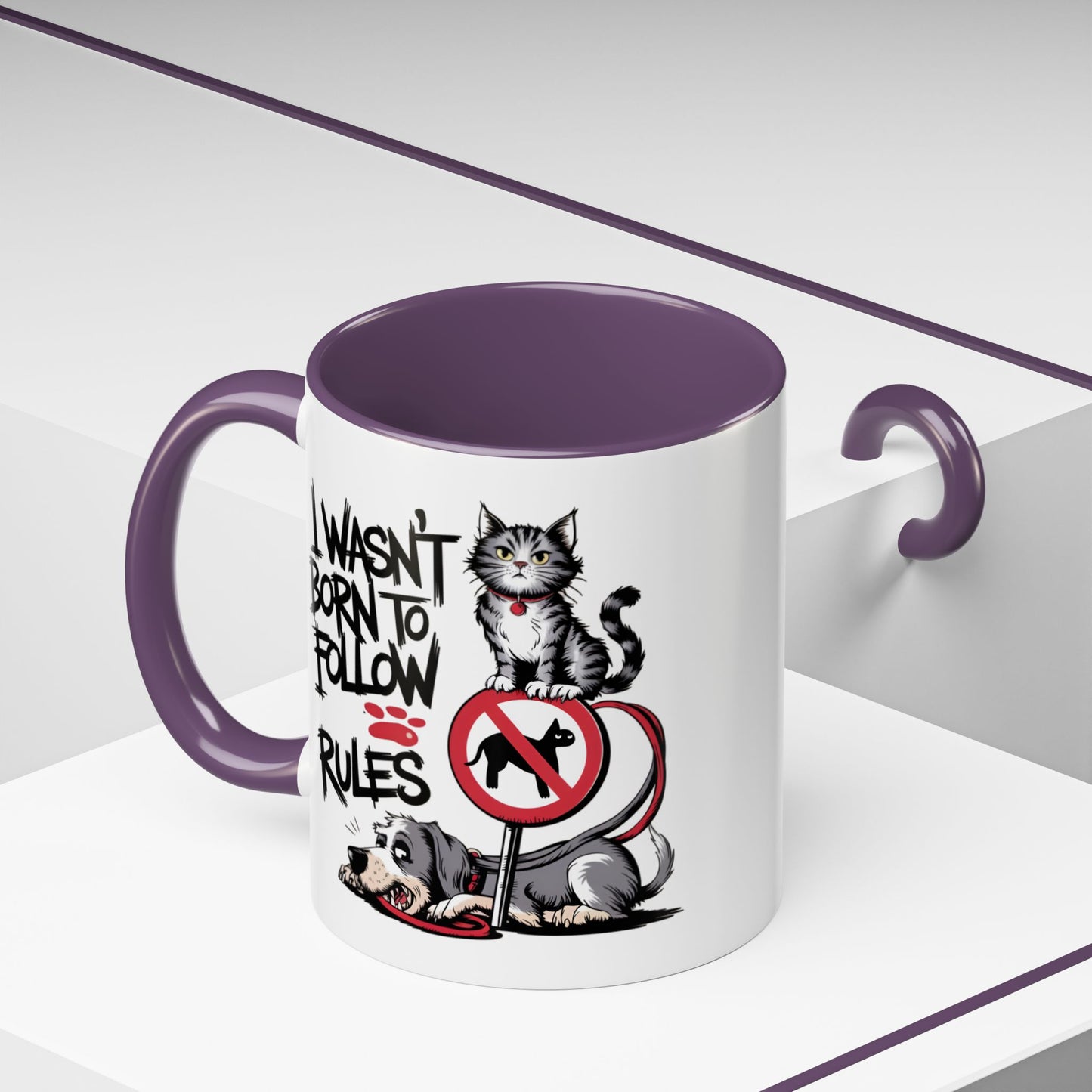 Animal Mug - I Wasn't Born To Follow Rules