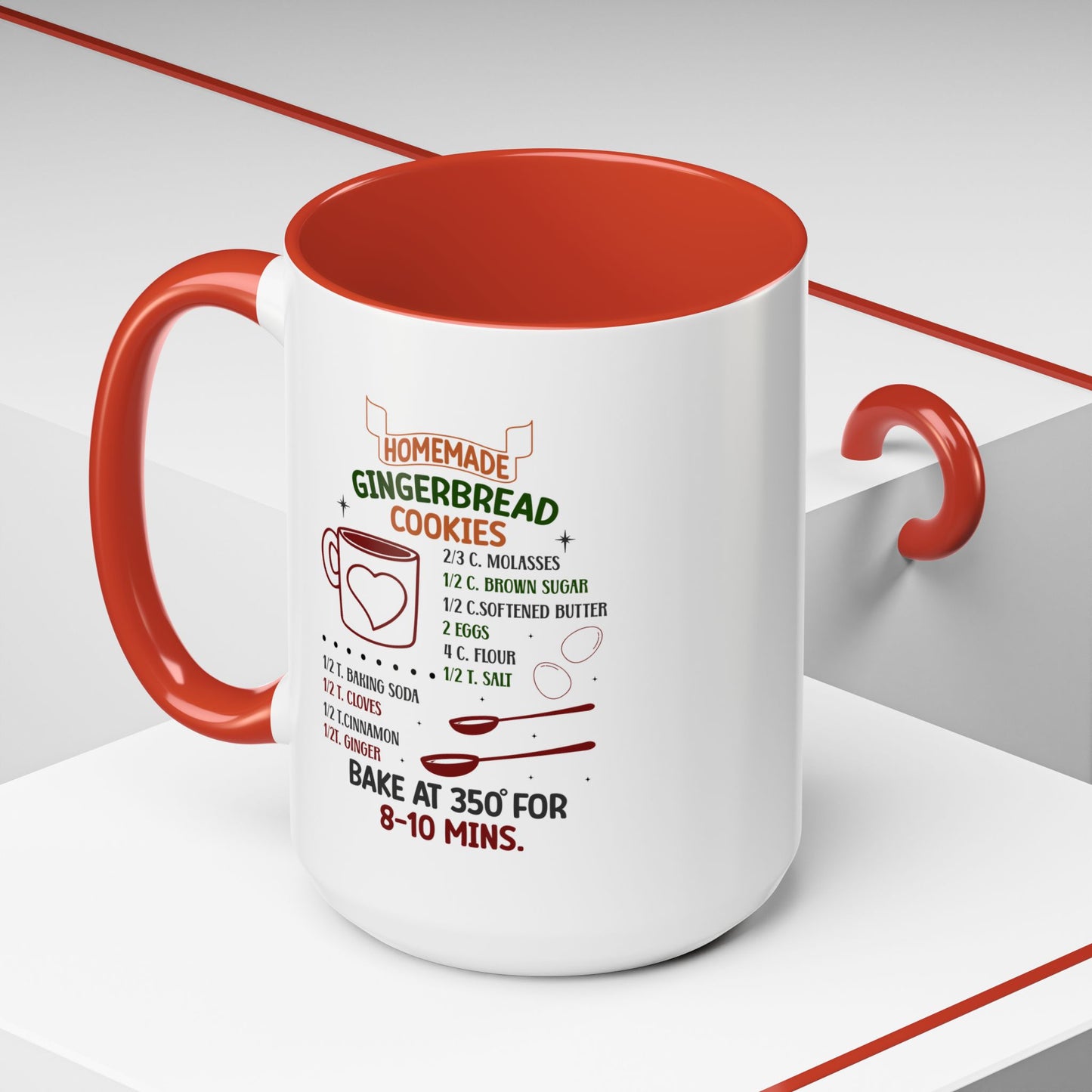 Christmas Mug - Homemade Gingerbread Cookies Recipe