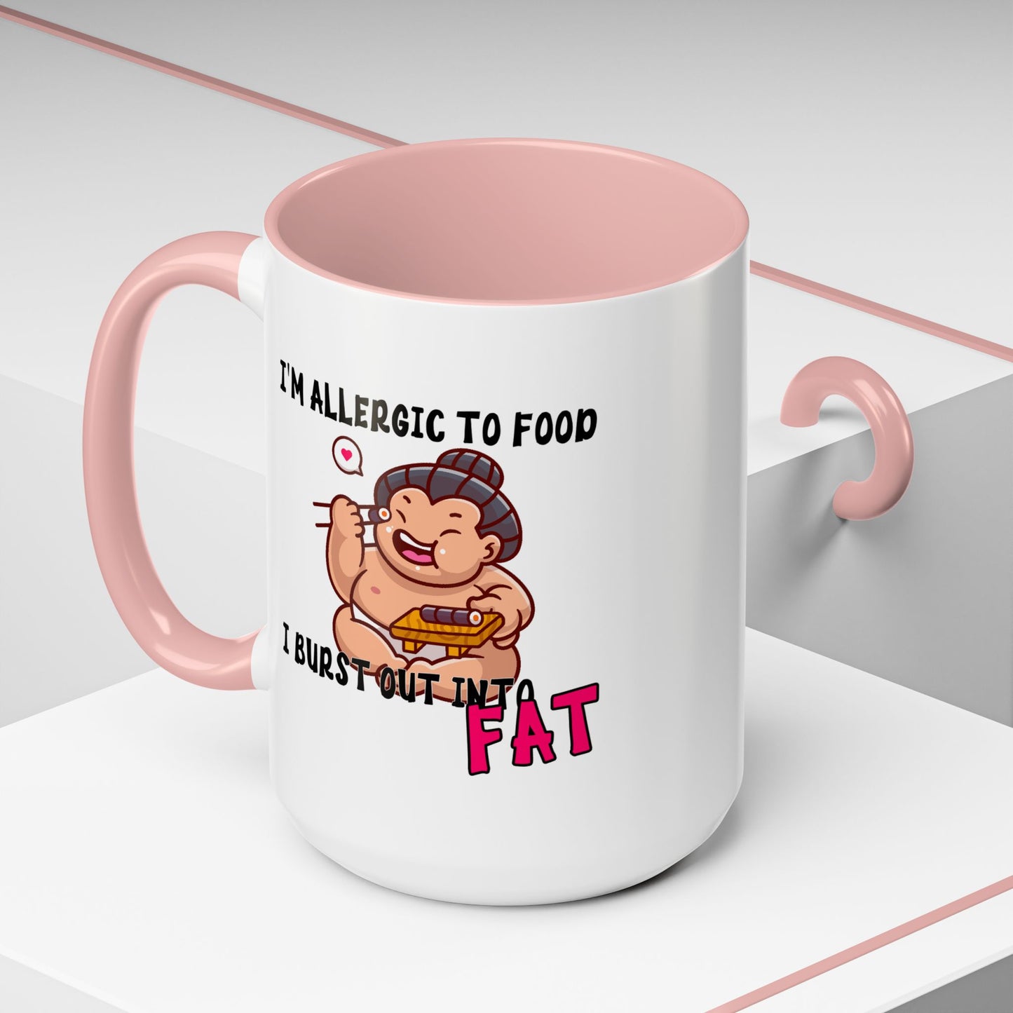 Humor Mug - I'm Allergic to Food