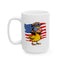 4th of July Mug - Patriotic Duck with Mullet