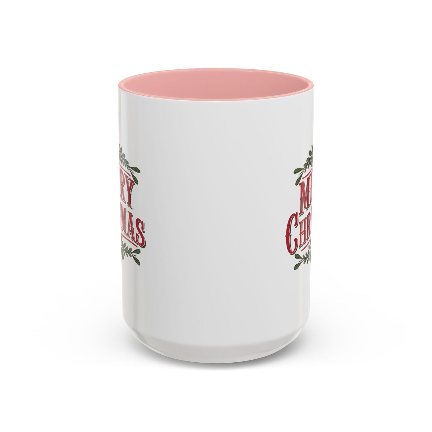 Christmas Mug - Merry Christmas Maroon Text Ornament Decorations