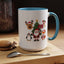 Christmas - Merry Christmas White Text Santa Reindeer Penguin Fox