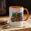 Christmas Mug - Merry Christmas Green Yellow & Red Text Hats