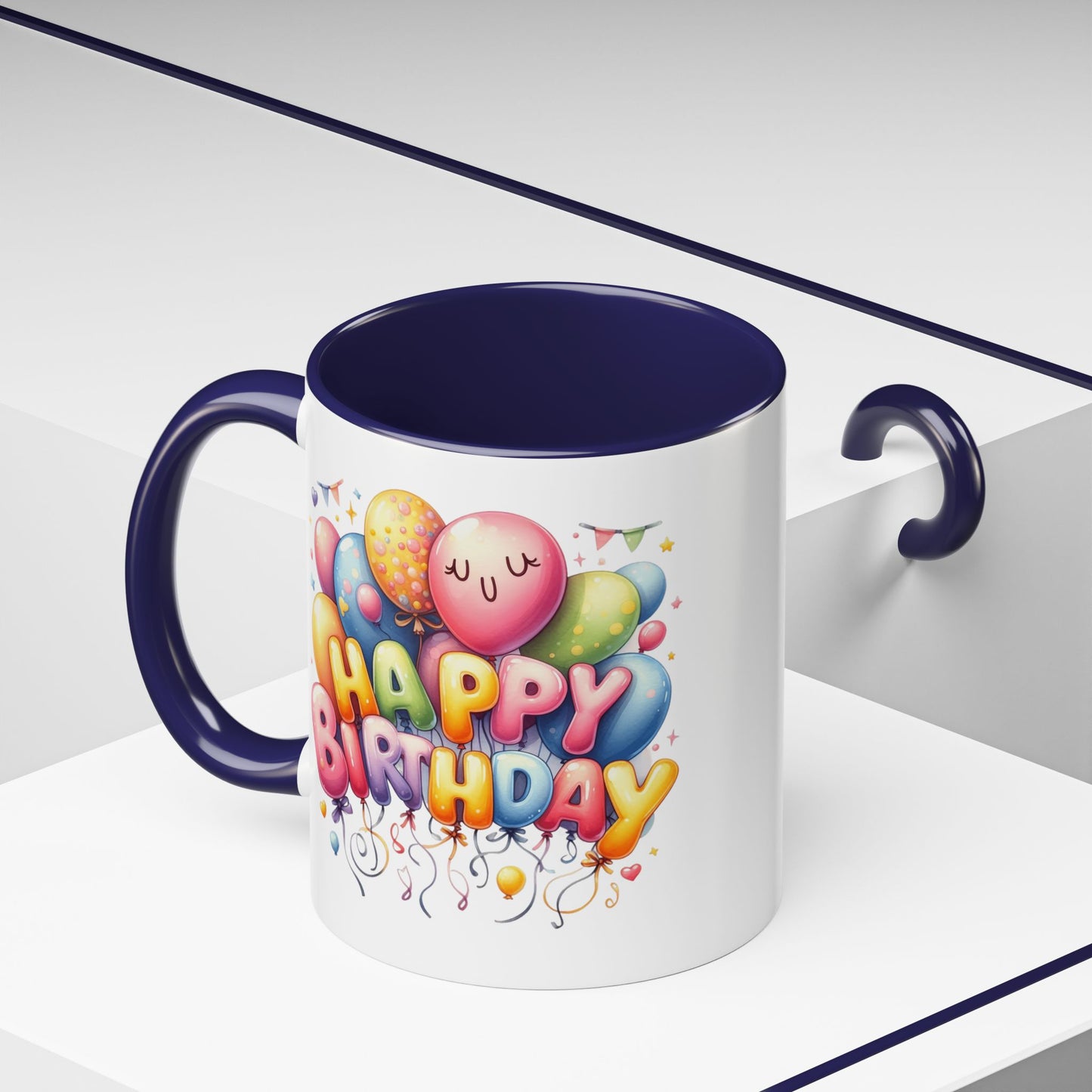 Birthday Mug - Happy Birthday Cute Balloon