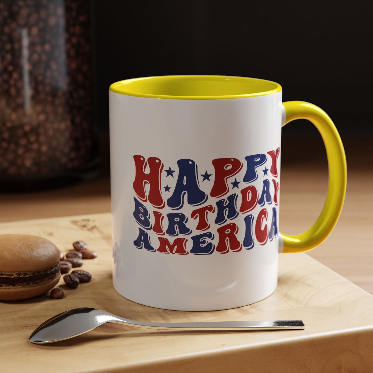 4th of July Mug - Happy Birthday America Retro