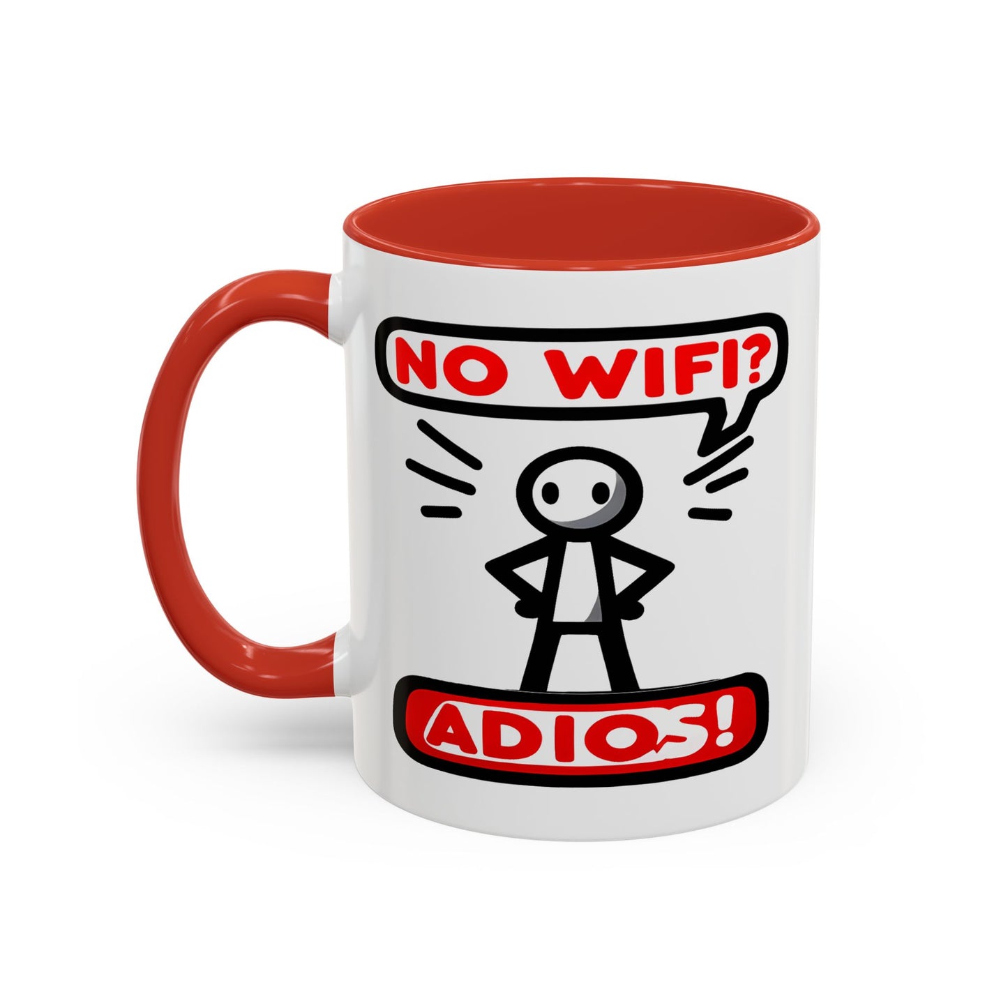 Humor Mug - No Wifi? Adios!