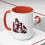 Christmas Mug - Burgundy Snowman Family