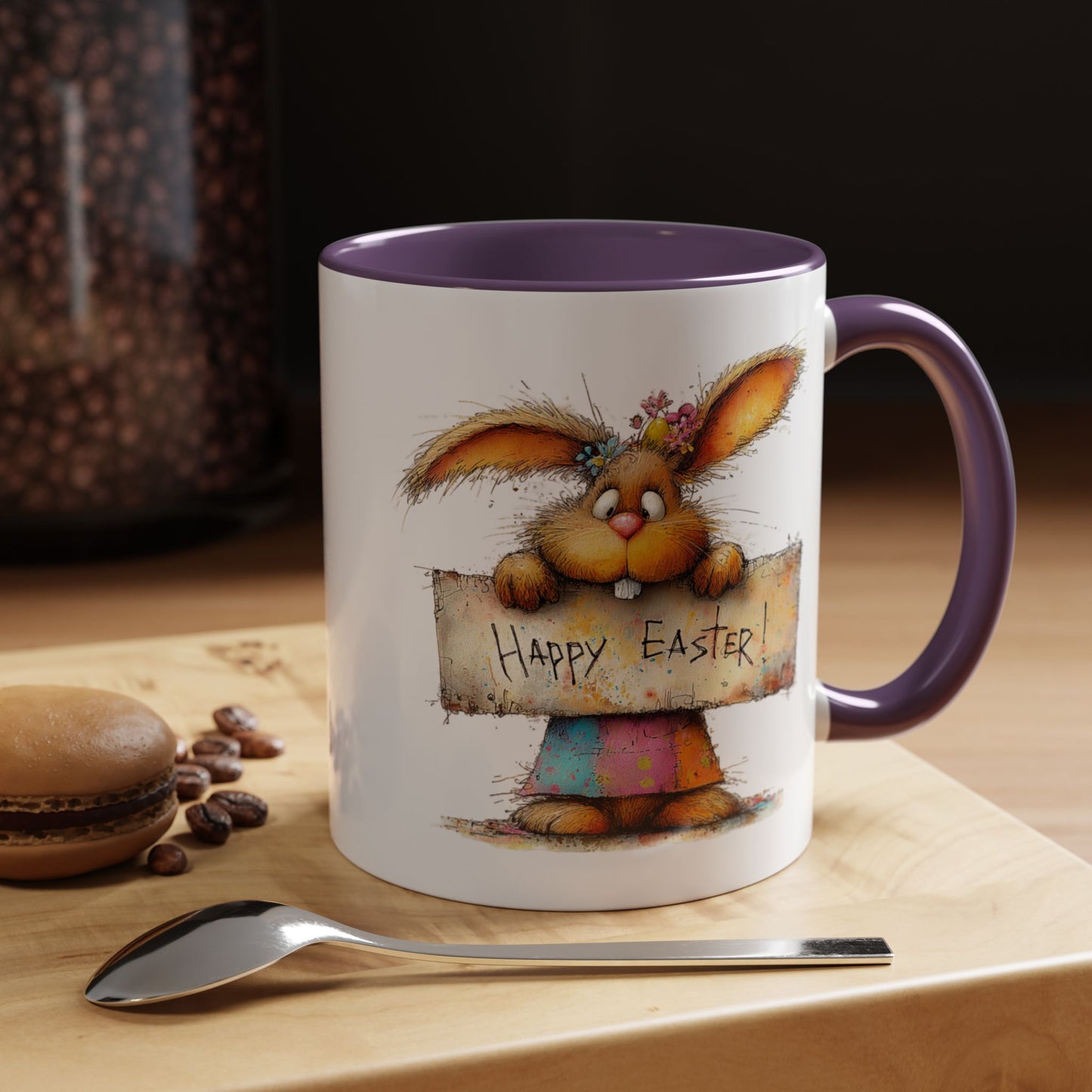Easter Mug - Happy Easter Bunny Sign