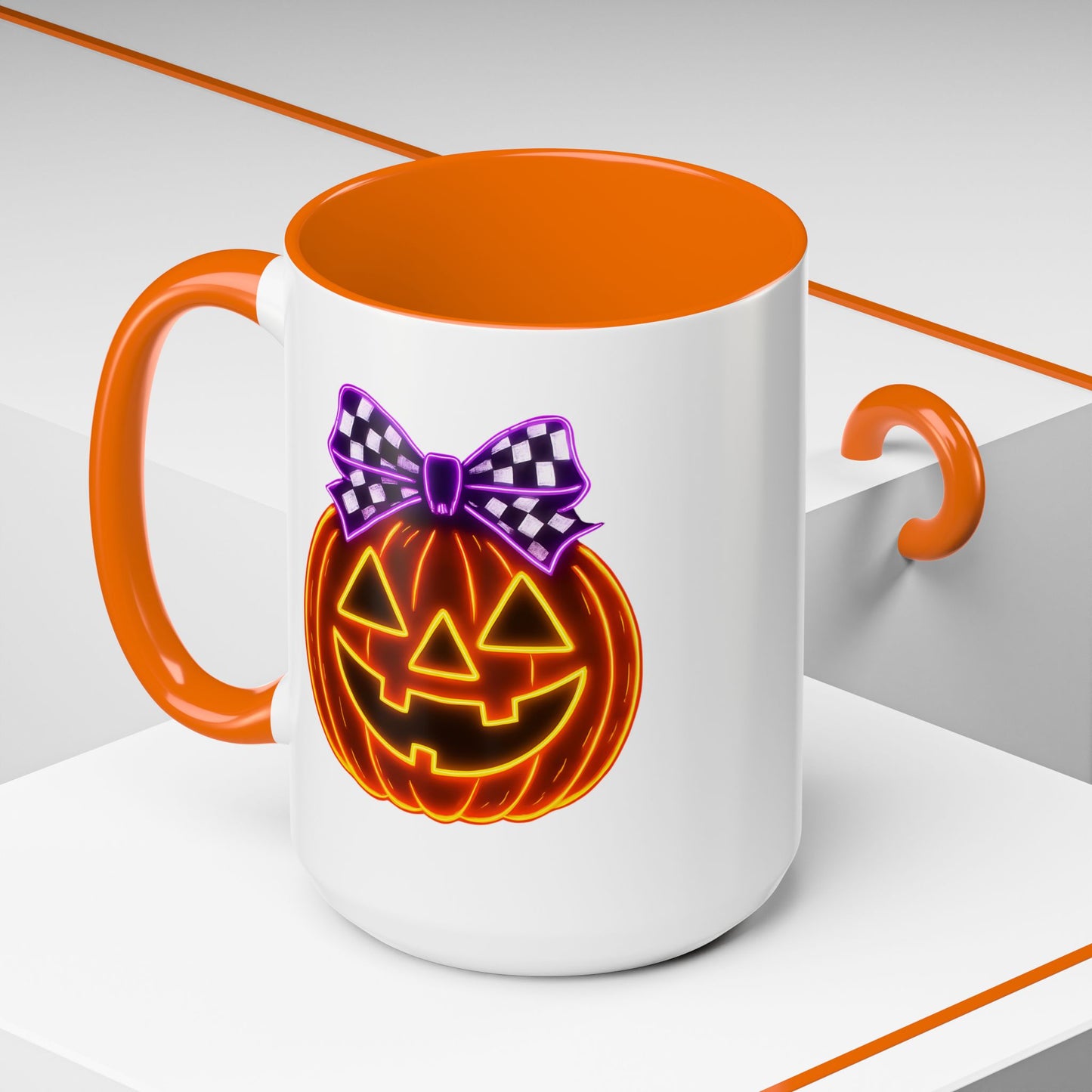 Halloween Mug - Purple Bow's Pumpkin