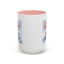 Christmas Mug - Merry Christmas Red Text Puppy Green Top 2