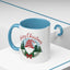 Christmas Mug - Merry Christmas Red Text Gnome Bow Tree