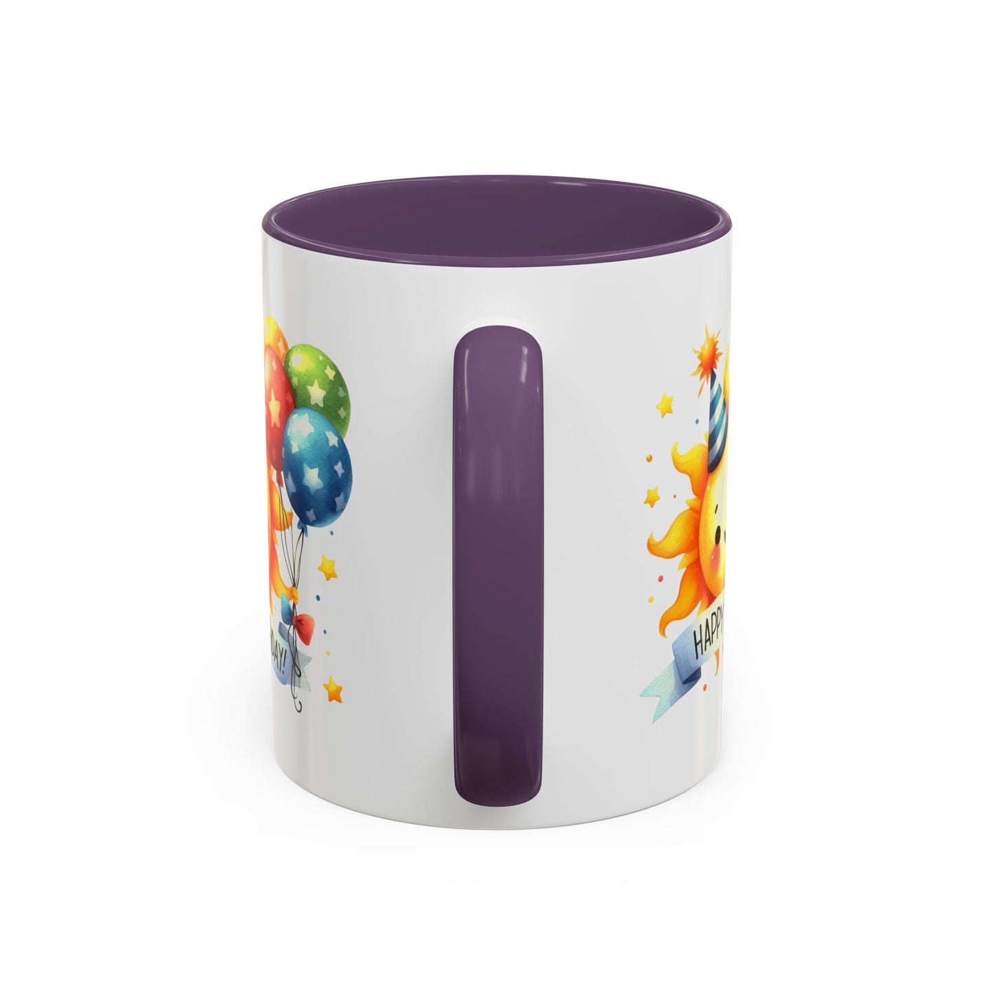 Birthday Mug - Happy Birthday Sun & Balloons