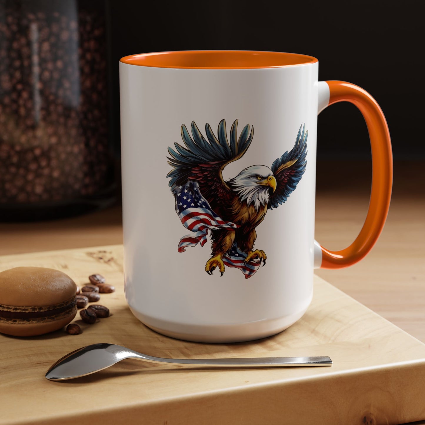4th of July Mug - American Bald Eagle Flag 7