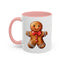 Christmas Mug - Gingerbread Man Red Bow
