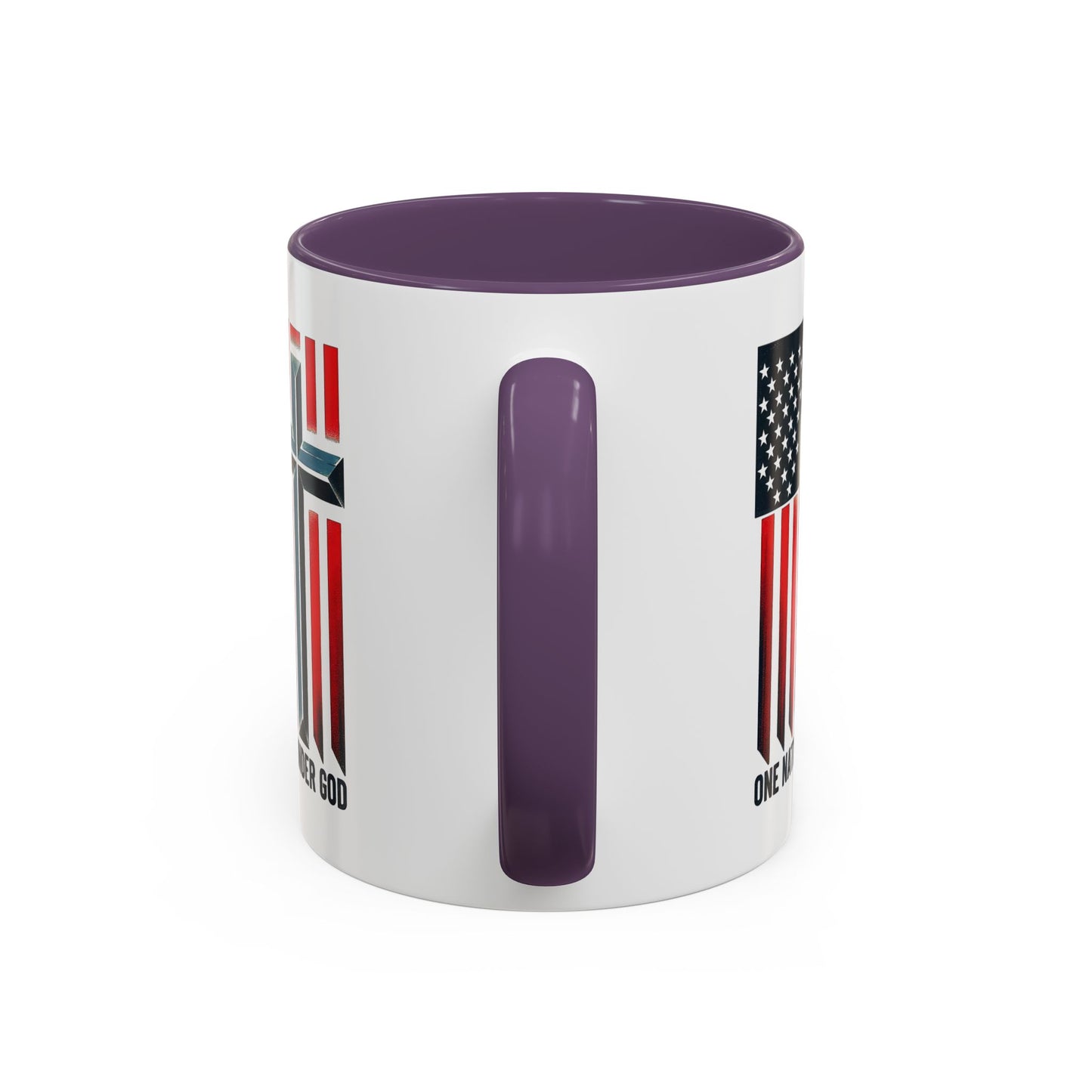 Religious Mug - One Nation Flag Cross