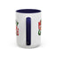 Christmas Mug - Green & Red Text Santa Presents