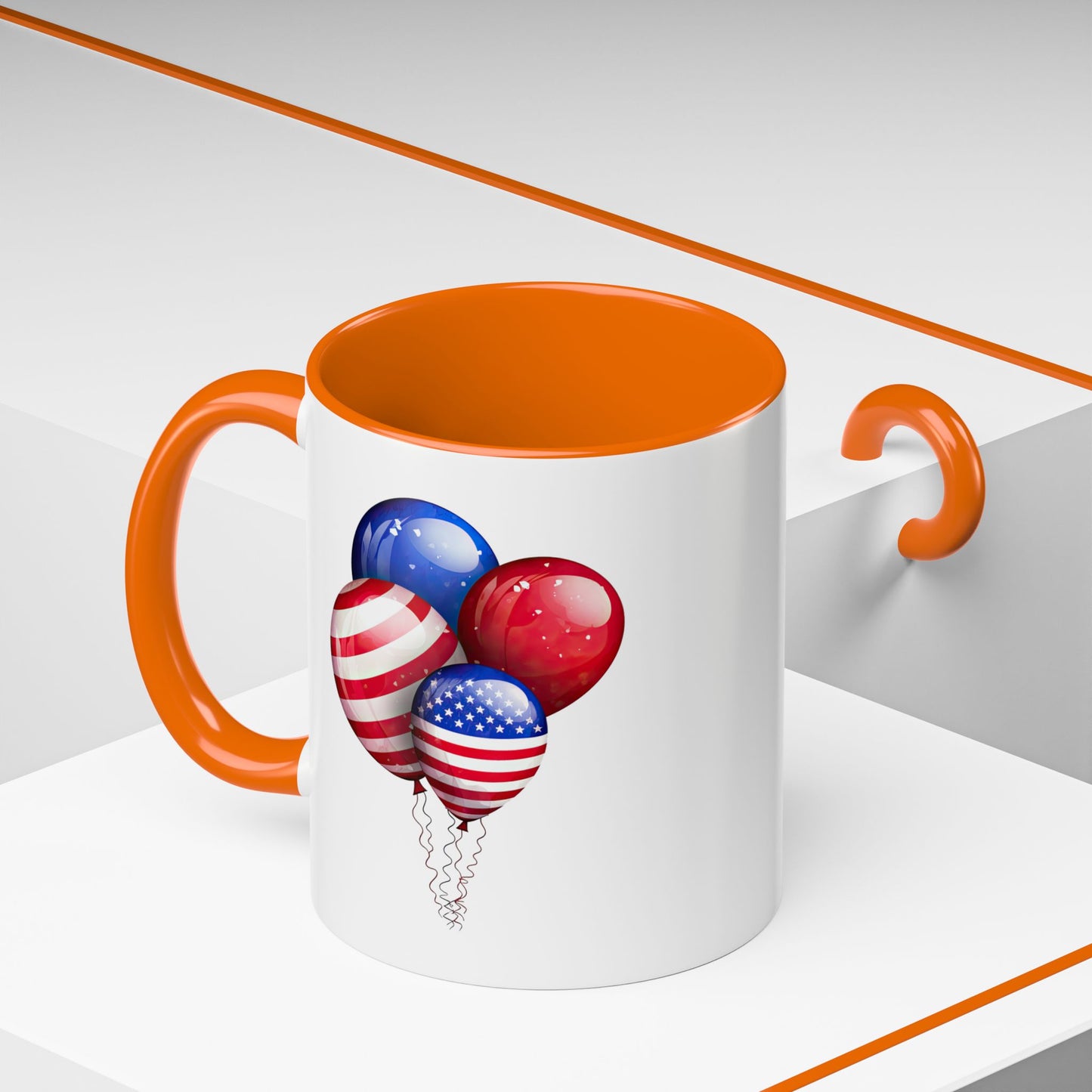 4th of July Mug - American Balloons