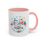 Chistmas Mug - Merry Christmas Snowman and Snowlady