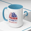4th of July Mug - Friends Family Freedom Sunflower
