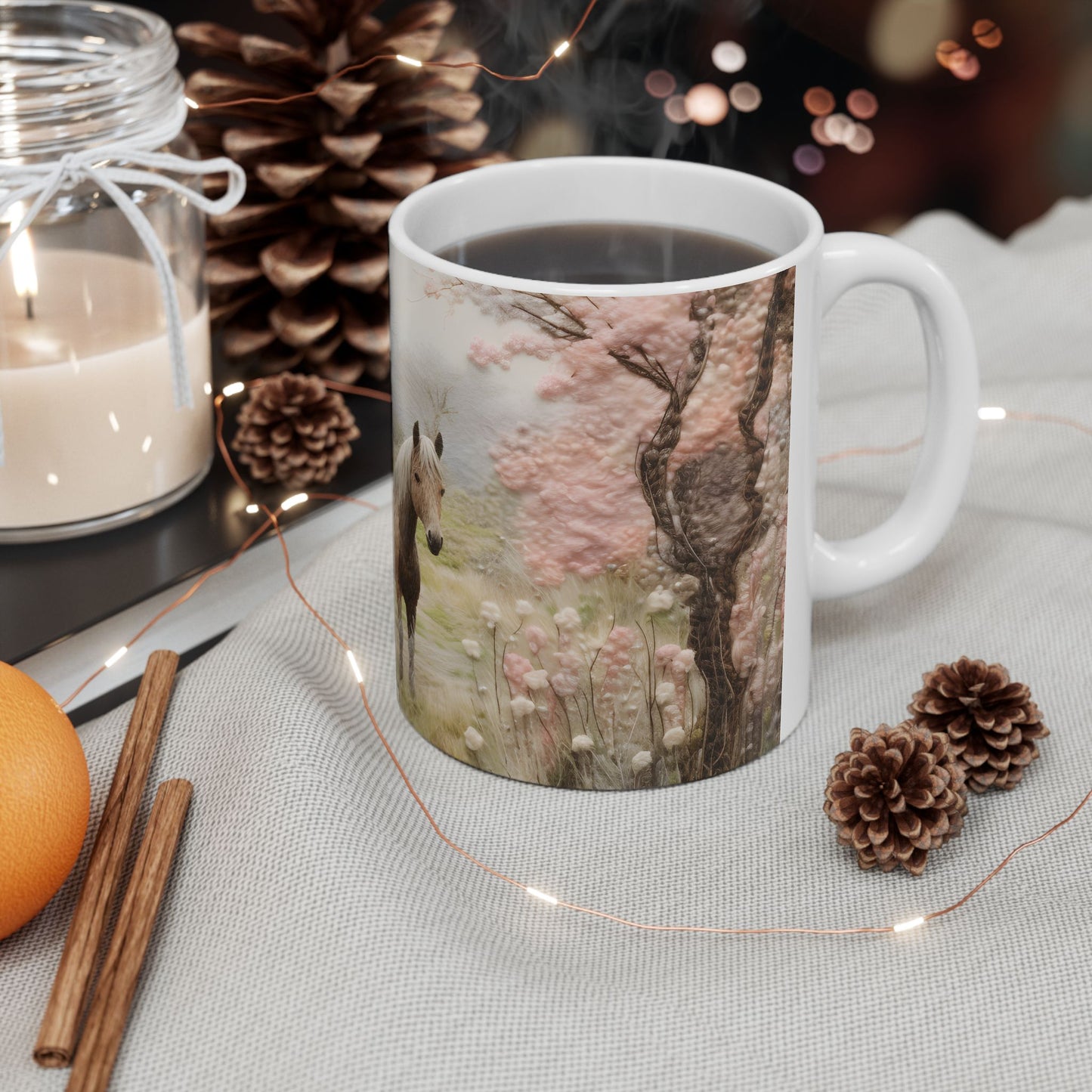 Artistic Mug - Felted Hourse 5