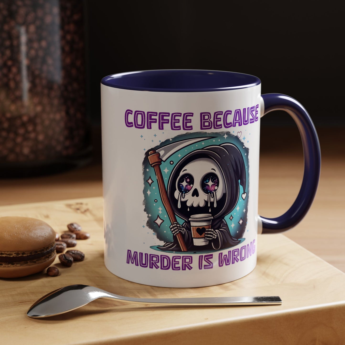 Humor Mug - Coffee Because Murder is Wrong