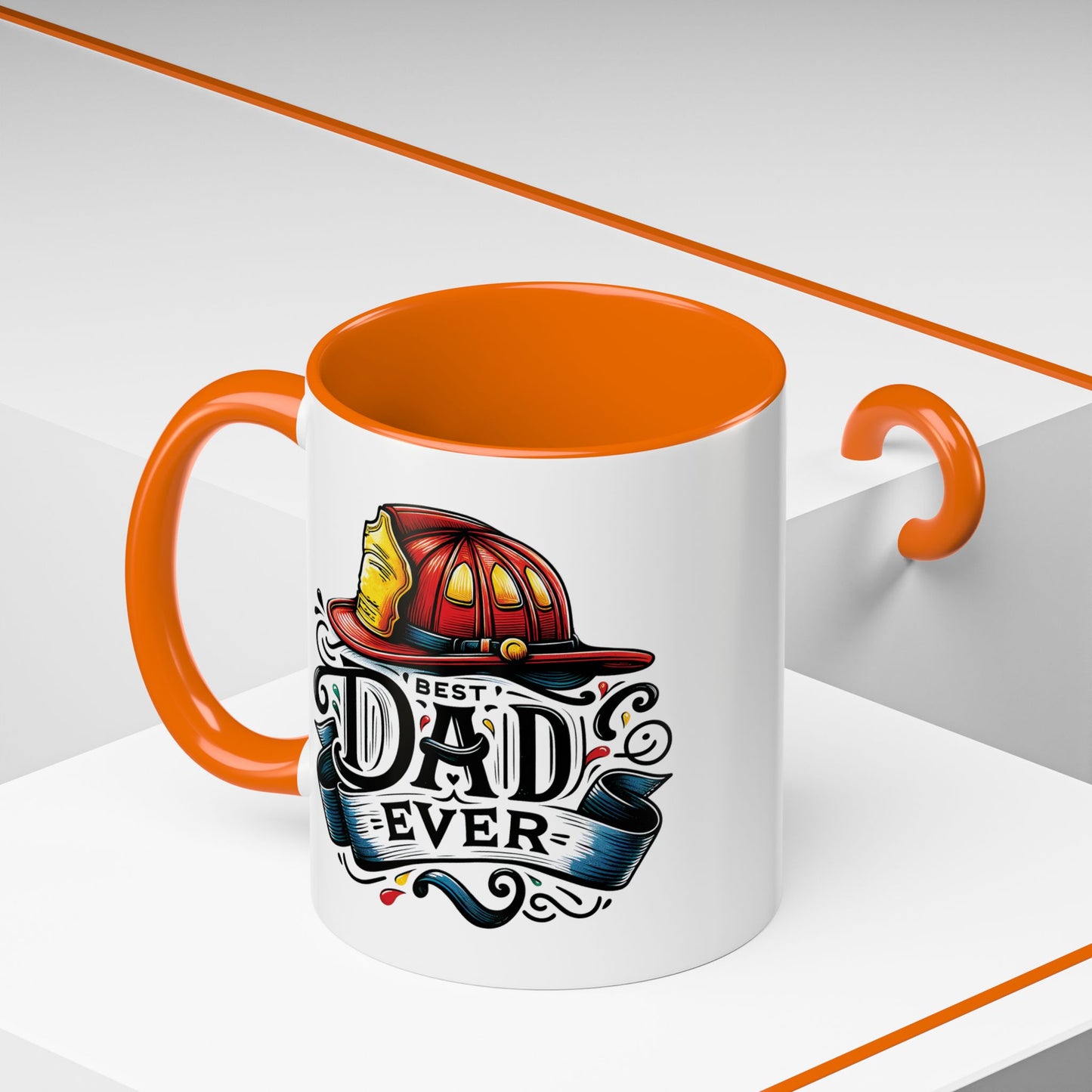 Father's Day Mug - Best Dad Ever Fireman