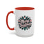 Christmas Mug - Merry Christmas White & Red Embossed Text