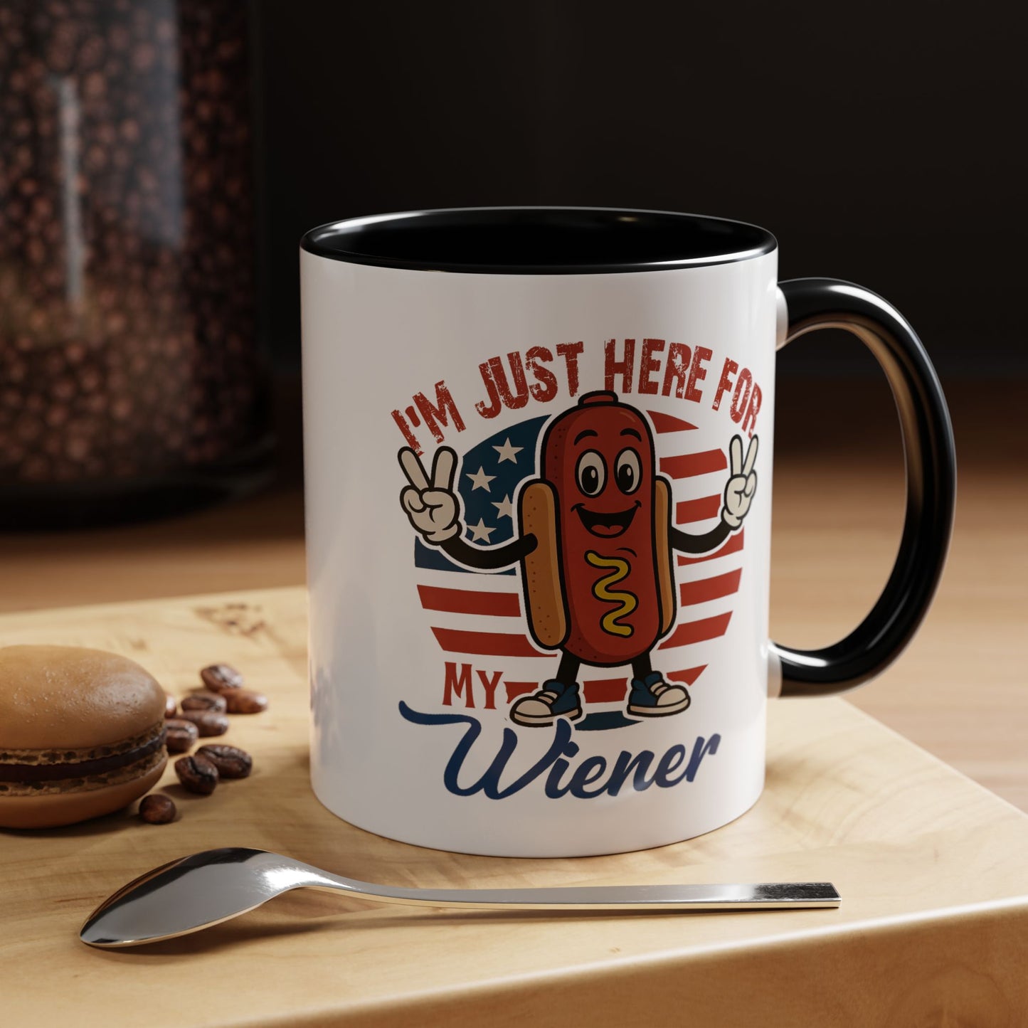 Adult Mug - I'm Just Here For My Wiener