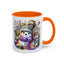 Christmas Mug - Purple and Silver Snowman