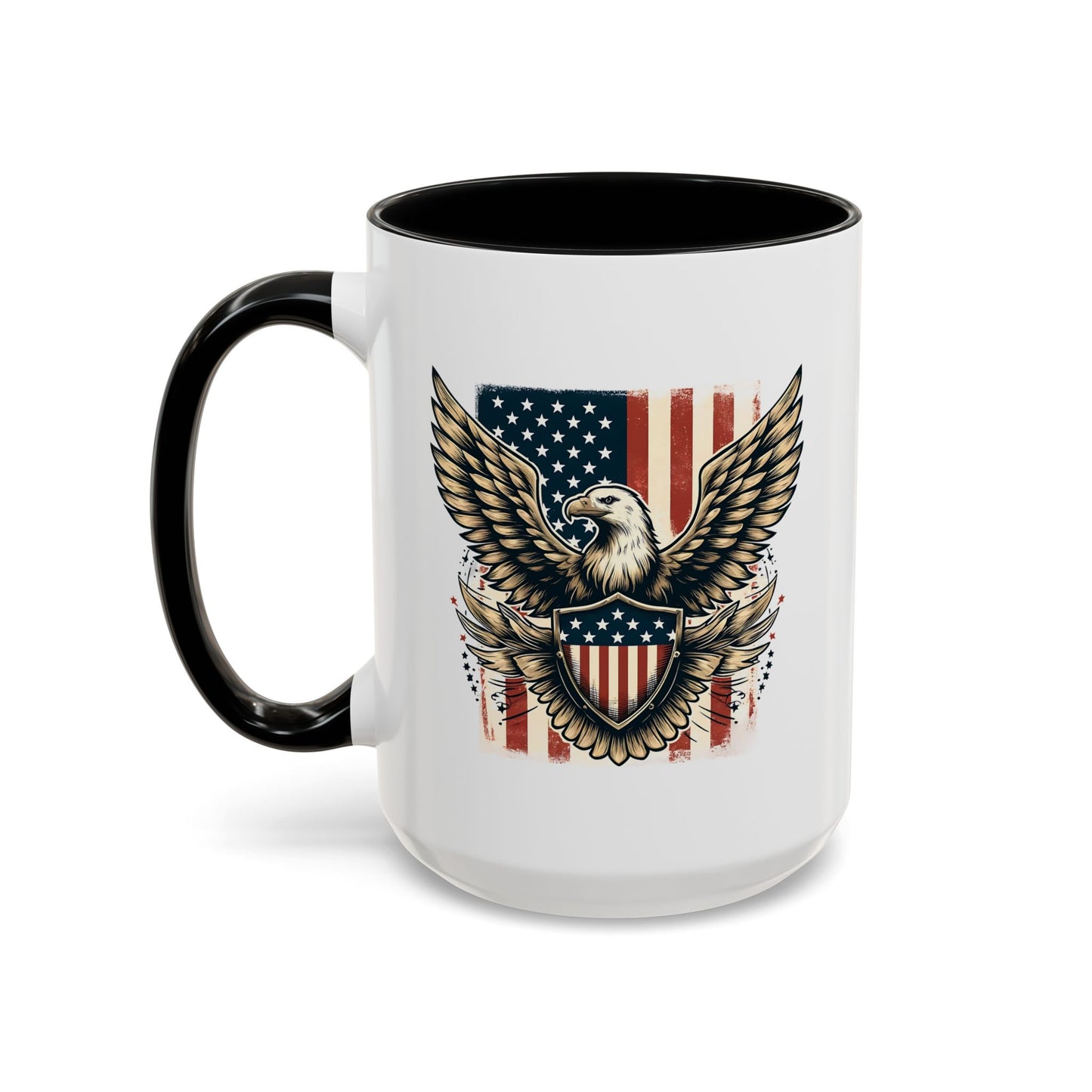 4th of July Mug - American Bald Eagle Flag 9