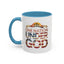 4th of July Mug - One Nation Under God Cross Flag