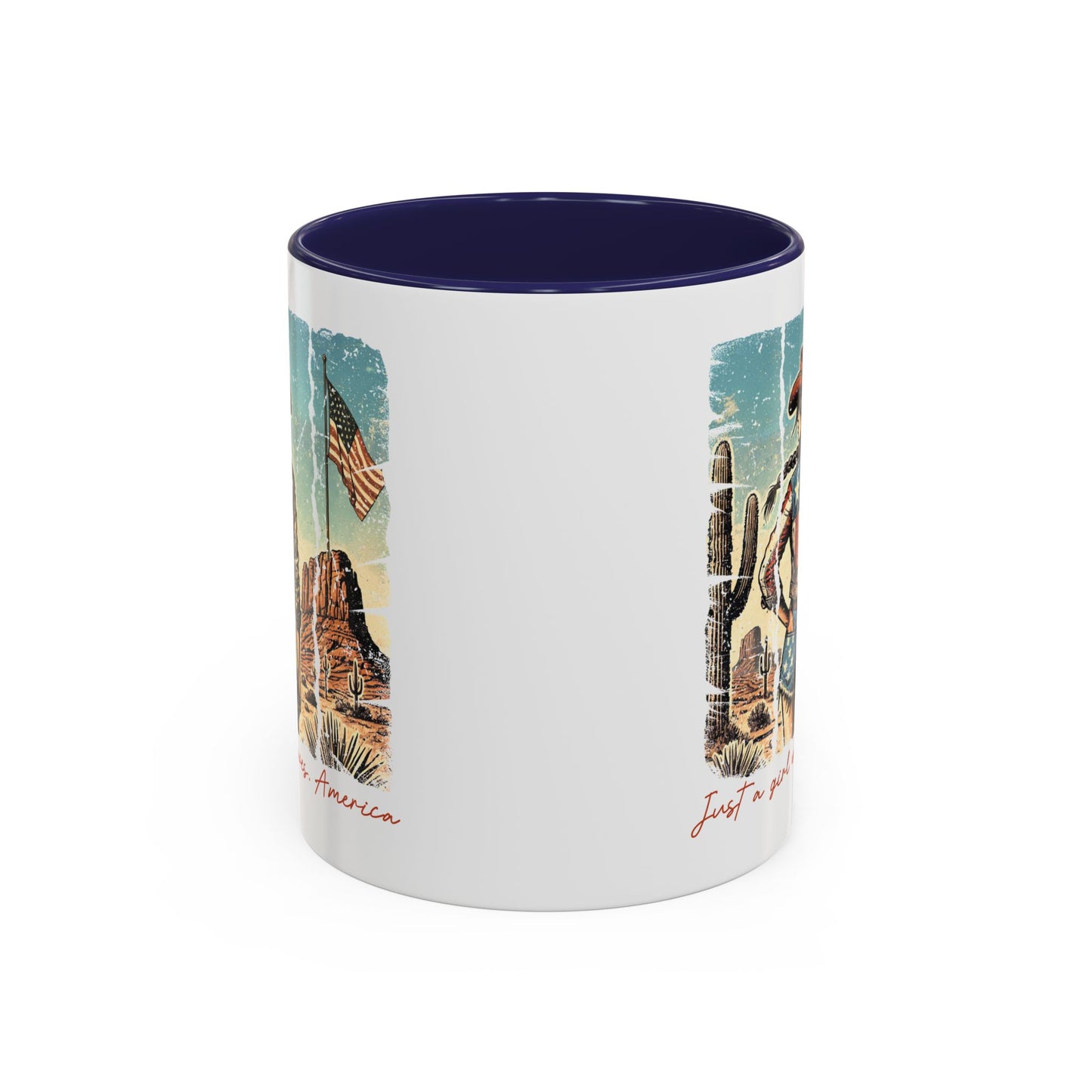 4th of July Mug - Just a Girl Who Loves America