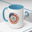 4th of July Mug - Happy Birthday America Sunflower